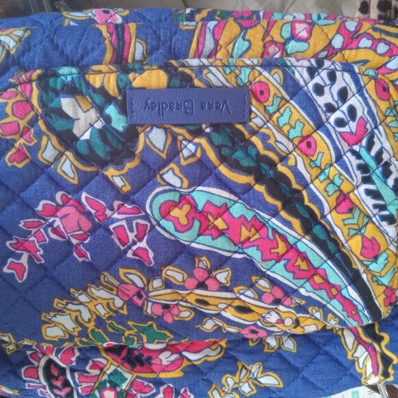 Vera Bradley Blue Paisley design cloth crossbody bag new - Picture 3 of 7